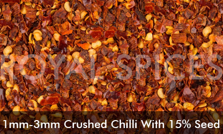 1mm-3mm Crushed Chilli With 15 Percent Seed